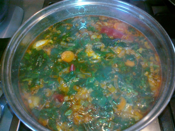 Žihľavová polievka - Супа от коприва (fotorecept) - obrázok 4