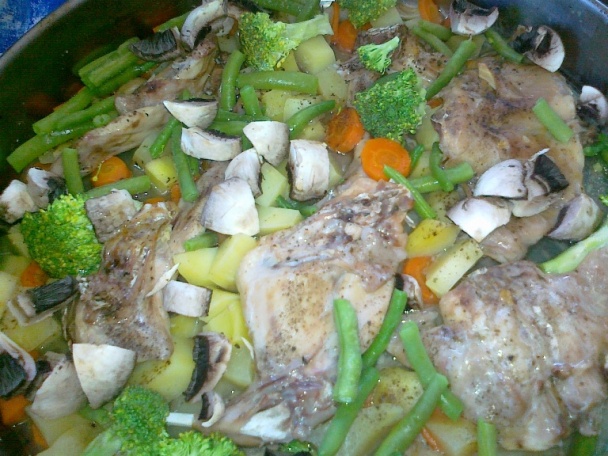 Pečený králik na zelenine - obrázok 2