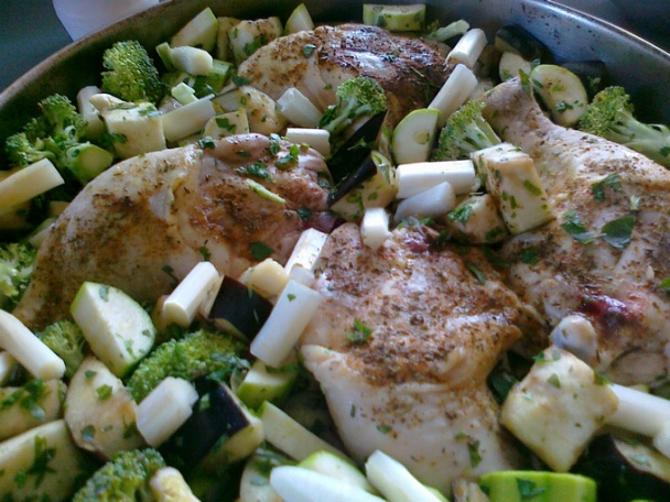 Kuracie stehná na zelenine - Лесни пилешки бутчета със зеленчуци (fotorecept) - obrázok 4