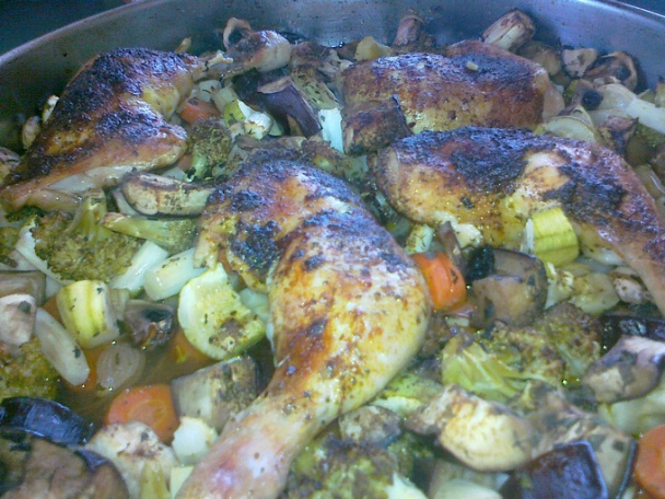 Kuracie stehná na zelenine - Лесни пилешки бутчета със зеленчуци (fotorecept) - obrázok 5