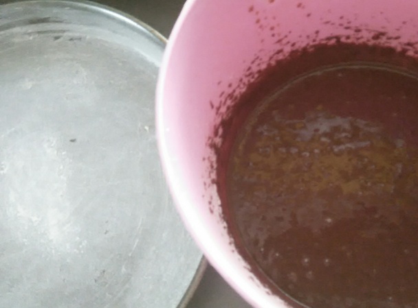 Čokoládovo-kávový koláčik - Шоколадов сладкиш с кафе (fotorecept) - obrázok 1