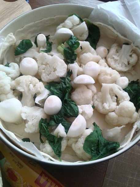 Cibuľovo-karfiolový koláč (fotorecept) - obrázok 5