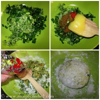 Placky paratha s cuketou a jarnou cibuľkou - obrázok 1