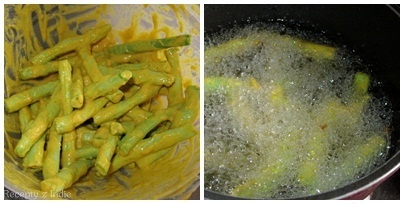 Vyprážané fazuľové struky na spôsob pakora - obrázok 3