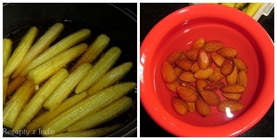 Mandľové karí s baby kukuričkami (fotorecept) - obrázok 1