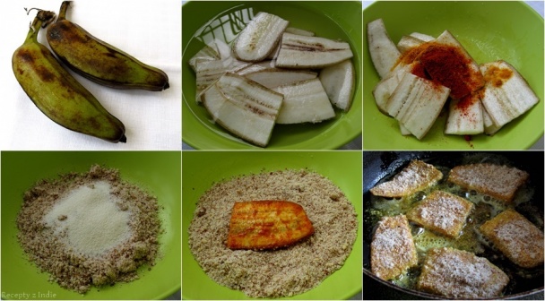 Vyprážané platano banány (fotorecept) - obrázok 1