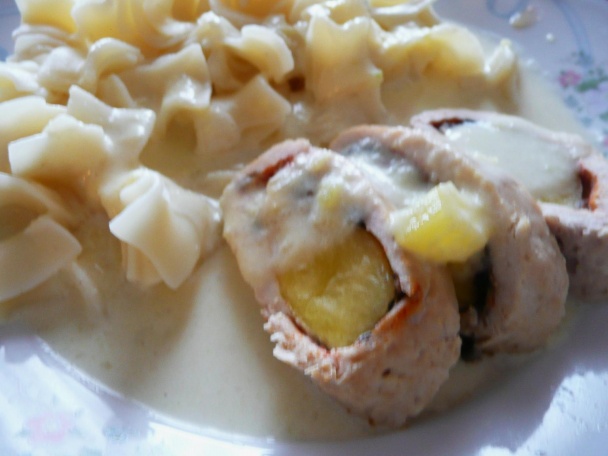 Cuketovo-šampiňónová kuracia roláda s omáčkou (fotorecept) - obrázok 7