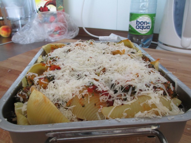 Zapekané cestoviny s brokolicou a rukolou - obrázok 4