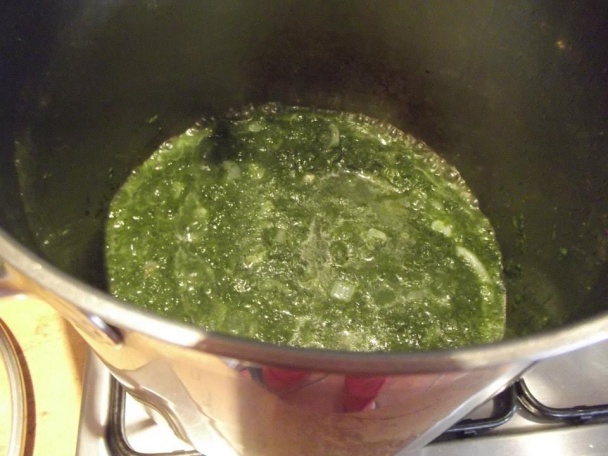 Špenátová polievka so špenátovými haluškami (fotorecept) - obrázok 6