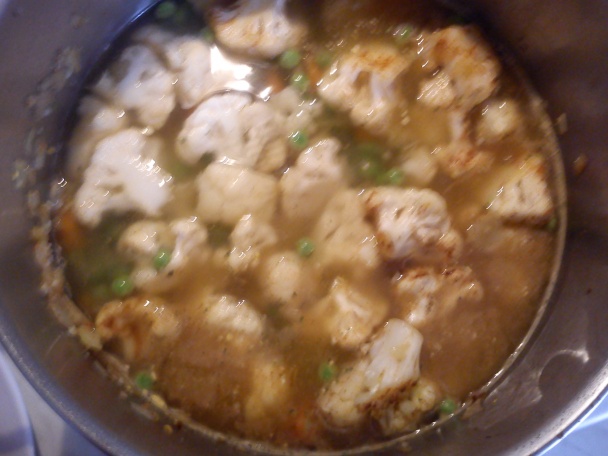 Svieža karfiolovo-hrášková polievka (fotorecept) - obrázok 8