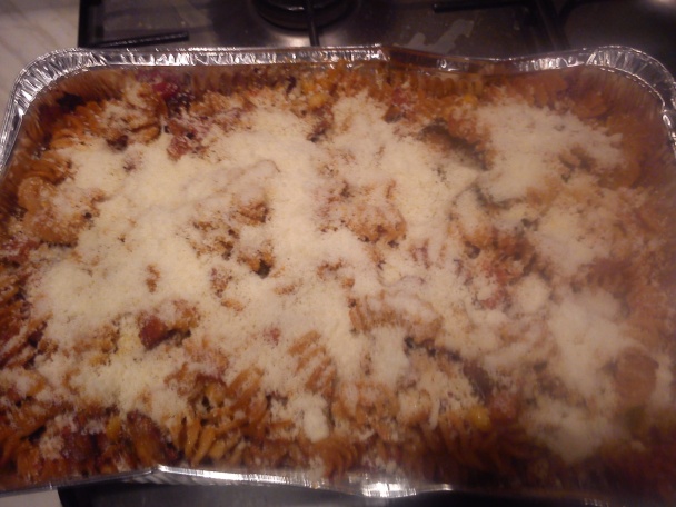 Zapekané cestoviny so šampiňónmi, šunkou a paradajkovou omáčkou (fotorecept) - obrázok 12