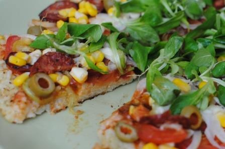 Ryžová ,,pizza,, bez múky - obrázok 5