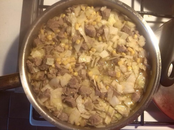 Moja čína alebo mäsko s kapustou a kukuricou (fotorecept) - obrázok 3