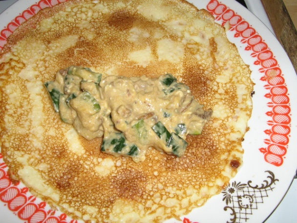 Palacinky na slano s hubovou plnkou (fotorecept)  - obrázok 7