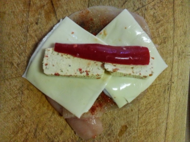 Kuracie prsia plnené s tofu a chilli (fotorecept) - obrázok 2