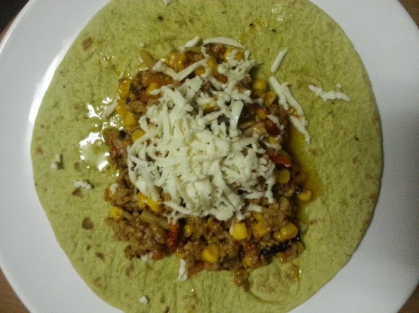 Tortilla s mletým mäsom pikant - obrázok 3