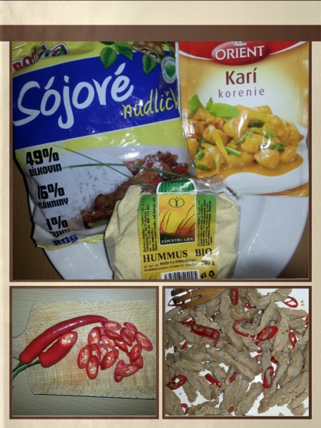 Sójové rezance s karí - obrázok 1