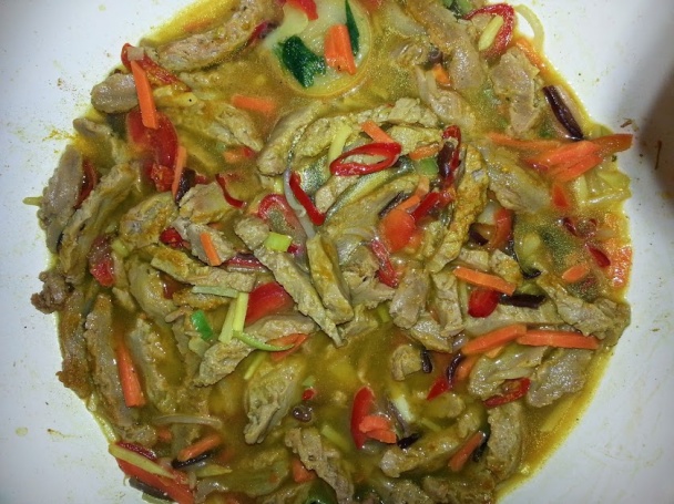 Sójové rezance s karí - obrázok 3