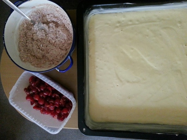 Tvarohovo-višňová bublanina - obrázok 1