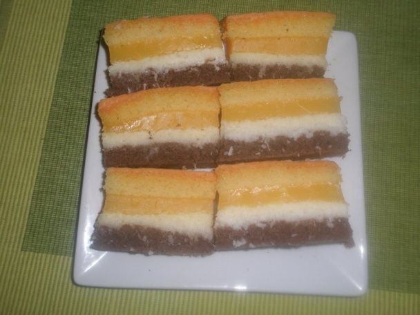 Kokosovo-pomarančové rezy (fotorecept) - obrázok 7