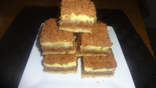 Tvarohovo-orechové rezy (fotorecept)  - obrázok 9