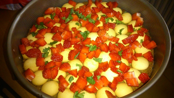 Studená torta na keksíkovom korpuse (fotorecept) - obrázok 3