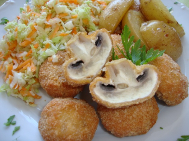 Vyprážané šampiňóny (fotorecept) - obrázok 5