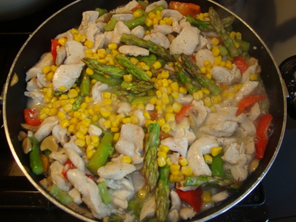 Kuracie soté so špargľou a omeletou (fotorecept) - obrázok 4