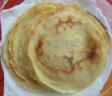 Gaštanové palacinky s dvojfarebnou prikrývkou (fotorecept) - obrázok 2