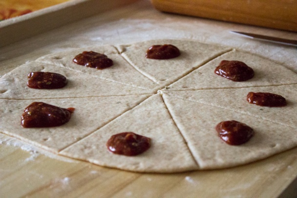 Pizza rožky vegan (fotorecept) - obrázok 5