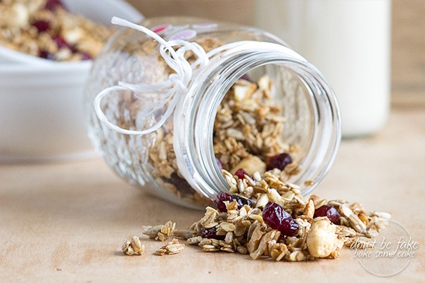 Raňajková granola s kešu a brusnicami - obrázok 4