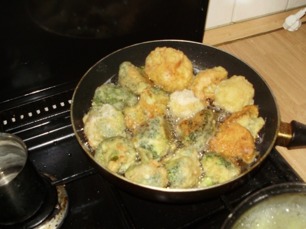 Vyprážaná brokolica a karfiol (fotorecept) - obrázok 4