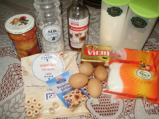 Broskyňové rezy s kokosovou čapicou (fotorecept) - obrázok 1