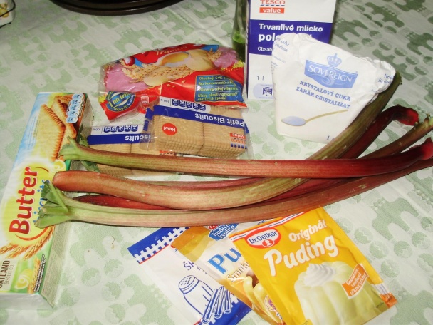 Rebarborový koláč polopečený (fotorecept) - obrázok 1