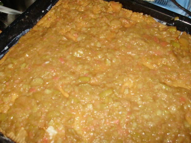 Rebarborový koláč polopečený (fotorecept) - obrázok 7