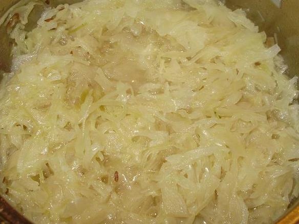 Pohánkové halušky s kyslou kapustou a falošnou slaninkou (fotorecept) - obrázok 4