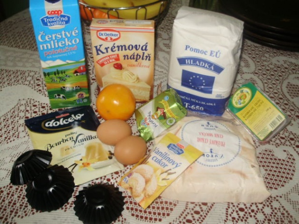 Maslové košíčky s vanilkovým krémom (fotorecept) - obrázok 1