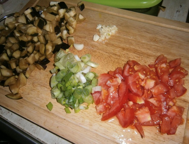 Baklažánová  zmes so špaldovými cestovinami (fotorecept) - obrázok 2