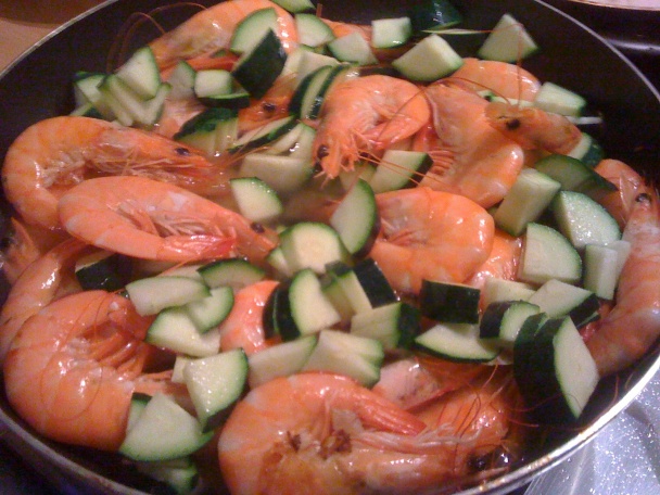 Krevety na zelenine s penne (fotorecept) - obrázok 2