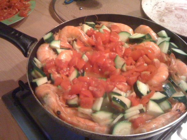 Krevety na zelenine s penne (fotorecept) - obrázok 3