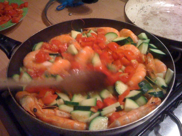 Krevety na zelenine s penne (fotorecept) - obrázok 4