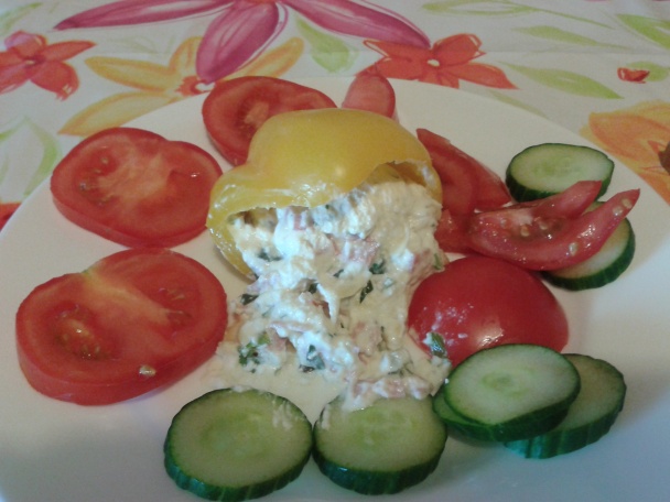 Tvarohovo-syrové pečené papriky - obrázok 3