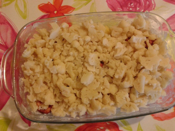 Zapekaný karfiol s údeninou (fotoreceot) - obrázok 3