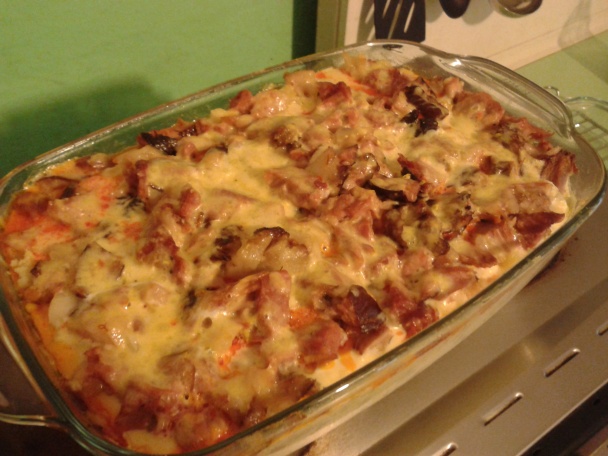 Zapekaný karfiol s údeninou (fotoreceot) - obrázok 5