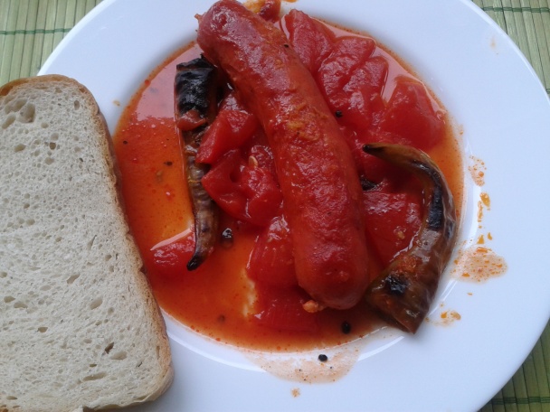 Dyňa červená zapekaná s klobáskou (fotorecept) - obrázok 4