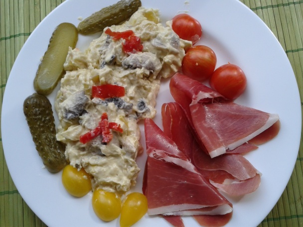 Zemiakový šalát so šampiňónmi (fotorecept) - obrázok 7