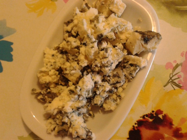 Mliečna ryža so syrom s modrou plesňou a kuracími kúskami (fotorecept) - obrázok 2