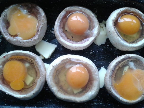 Šampiňóny plnené vajcom (fotorecept) - obrázok 2