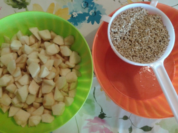 Jablko-krúpový puding - obrázok 1