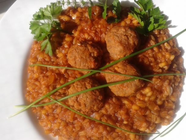 Krúpy a pohánka s mäsovými guľkami na leče (fotorecept) - obrázok 6